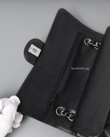 Chanel Classic Flap Medium | Black Caviar Silver Hardware-details