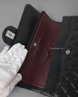 Chanel Classic Flap Medium | Black Caviar Silver Hardware-details