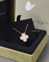 Van Cleef & Arpels VCA Vintage Alhambra Necklace White Mother of Pearl  18K Gold-front