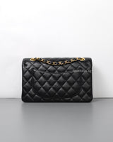 Chanel Classic Flap Small | Black Caviar Gold Hardware-back