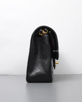 Chanel Classic Flap Small | Black Caviar Gold Hardware-side