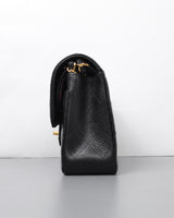 Chanel Classic Flap Small | Black Caviar Gold Hardware-details