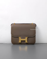 Hermes Constance Mini 18 | Etoupe Epsom Gold Hardware-front1