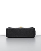 Mini Rectangle with Top Handle 21S Black Caviar Brushed Gold Hardware