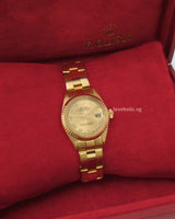 Rolex Vintage Oyster Perpetual Lady Datejust 26mm M6917/8 | Champagne Dial -front