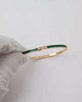 Chaumet Liens Évidence Bracelet 170 | Green with Diamonds 18K Rose Gold-model