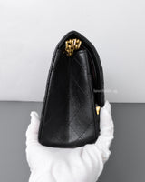 Chanel Reissue 2.55 Small | Black Aged Calfskin Brushed Gold Hardware-side
