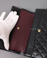 Chanel Reissue 2.55 Small | Black Aged Calfskin Brushed Gold Hardware-details