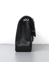 Chanel Classic Flap Small | Black Caviar Silver Hardware-side