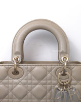 Dior My ABC Lady Dior Small | Sand Beige Lambskin Light Gold Hardware-details