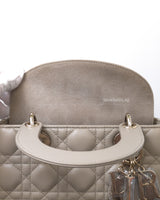 Dior My ABC Lady Dior Small | Sand Beige Lambskin Light Gold Hardware-details