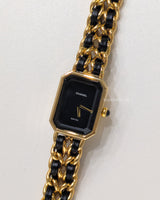 Chanel Vintage Premiere Watch 1987 Size M | 24K Gold Hardware-model