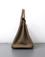 Hermes Birkin Retourne 25 | Etoupe Togo Palladium Hardware-side