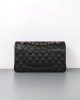 Chanel Classic Flap Medium | Black Lambskin Rose Gold Hardware-back