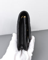 Chanel Wallet On Chain Black Caviar Gold Hardware-side