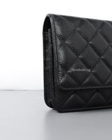 Chanel Wallet On Chain Black Caviar Gold Hardware-details