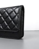 Chanel Wallet On Chain Black Caviar Gold Hardware-details