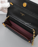 Chanel Wallet On Chain Black Caviar Gold Hardware-details