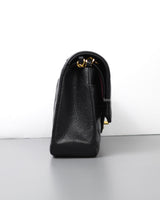 Chanel Classic Flap Medium | Black Caviar Gold Hardware-side