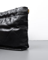 Chanel Chanel 22 Mini | Black Lambskin Brushed Gold Hardware-details