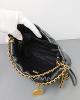 Chanel Chanel 22 Mini | Black Lambskin Brushed Gold Hardware-details