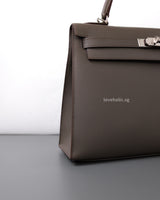 Hermes Kelly Sellier 32 | Etain Epsom Palladium Hardware-details