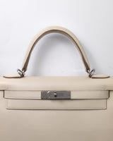 Hermes Kelly Sellier 28 | Craie Epsom Palladium Hardware-details