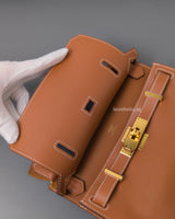 Hermes Jypsiere Mini | Gold Evercolor Gold Hardware-details