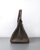 Hermes Birkin Retourne 30 | Etoupe Togo Gold Hardware-side