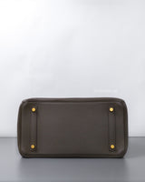 Hermes Birkin Retourne 30 | Etoupe Togo Gold Hardware-details