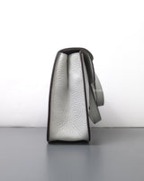 Hermes Halzan 25 | Bleu Pale Taurillon Clemence Gold Hardware-side