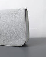 Hermes Halzan 25 | Bleu Pale Taurillon Clemence Gold Hardware-details