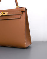 Hermes Kelly Sellier 28 | Gold Epsom Gold Hardware-details