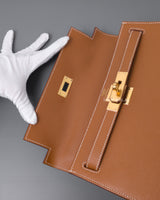 Hermes Kelly Sellier 28 | Gold Epsom Gold Hardware-details