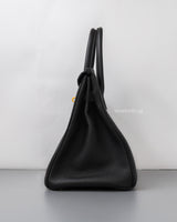 Hermes Birkin Retourne 30 | Black Togo Gold Hardware-details