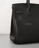 Hermes Birkin Retourne 30 | Black Togo Gold Hardware-details