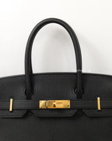 Hermes Birkin Retourne 30 | Black Togo Gold Hardware-details