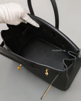 Hermes Birkin Retourne 30 | Black Togo Gold Hardware-details