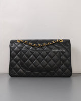 Chanel Classic Flap Medium | Black Caviar Gold Hardware-back
