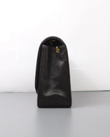 Chanel Vintage Diana Medium | Black Lambskin 24K Gold Hardware-details