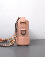 Chanel Gabrielle Hobo Small | Pink Lambskin Multicolored Hardware-side