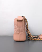 Chanel Gabrielle Hobo Small | Pink Lambskin Multicolored Hardware-details