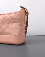 Chanel Gabrielle Hobo Small | Pink Lambskin Multicolored Hardware-details