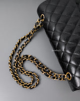 Chanel Classic Flap Medium | Black Caviar Gold Hardware-details