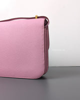 Hermes Constance Mini 18 | Mauve Sylvestre Chevre Mysore Gold Hardware-details