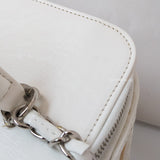 Chanel Vanity Case  | Beige x White Ratten/Shiny Calfskin Silver Hardware