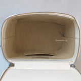Chanel Vanity Case  | Beige x White Ratten/Shiny Calfskin Silver Hardware