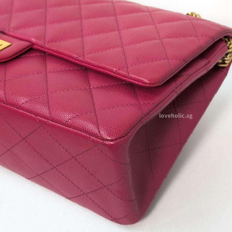 Chanel Reissue 2.55 226 Medium | Bubblegum Pink Caviar Gold Hardware