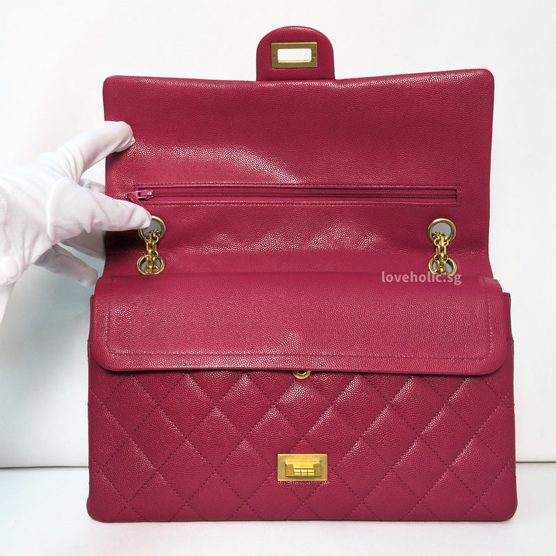 Chanel Reissue 2.55 226 Medium | Bubblegum Pink Caviar Gold Hardware