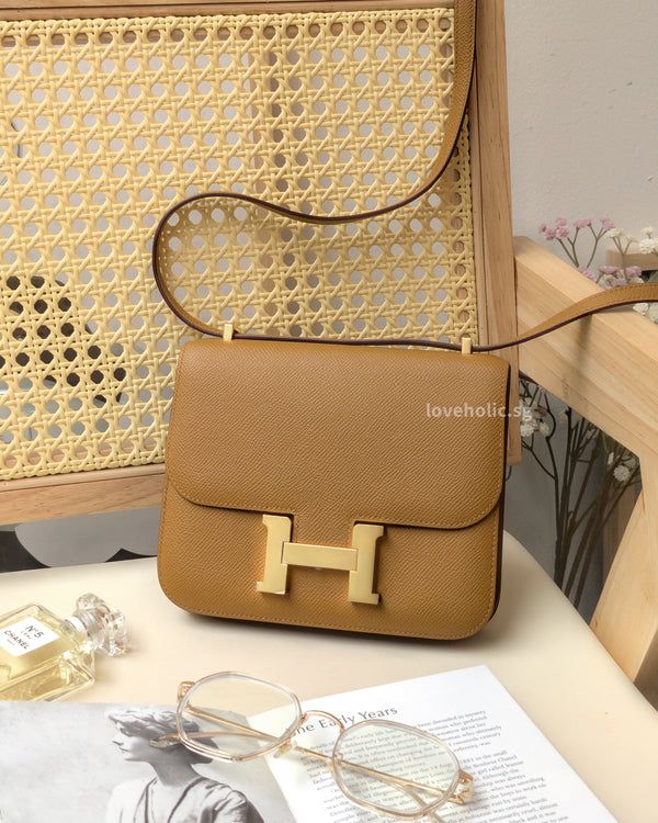 Hermes Constance 18 Mini | 2S Sesame  Epsom Gold Hardware-main